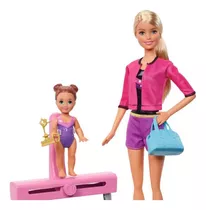 Boneca Barbie Ginastica Olímpica Com Aluna - Original Mattel