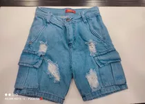 Bermuda Mom Cargo De Jeans