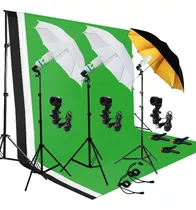 Kit Fotografia Umbrella Luces Kit Estudio Bulb Muslin Luz