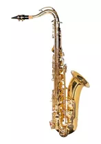 Saxofone Sax Tenor Bb Dominante Laqueado Dourado C/ Case