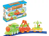 Pista Ferrorama Trenzinho Locomotiva Infantil Luzes Som Trem