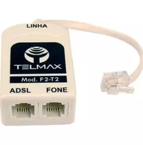 Filtro Adsl Telmax Telefone Modem Internet 2 Saídas