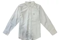 Camisa Lacoste Oxford Cj9712 Niño