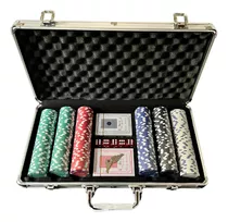 Maleta Poker 300 Fichas Kit Completo Profissional Com Nf-e