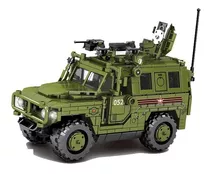 Blocos De Montar Jeep Militar Exercito Hummer Tigre 420 Peça