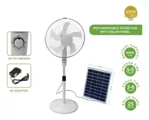 Abanico Con Panel Solar