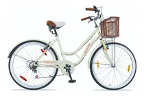 Bicicletas Baccio Ipanema Lady 26 6 Vel Canasto Crema Fama Color Beige Tamaño Del Cuadro M