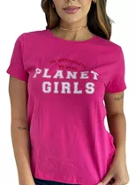 Camiseta Planet Girls  Rosa Original