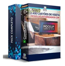 Pack 2.400 Cartões De Visitas Vetorizados Profissionais Cdr