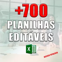 + 700 Planilha Excel 100% Editável Financeiro Etc + Brinde