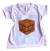 Camiseta Camisa Personalizada Infantil Do Super Mario Mod53