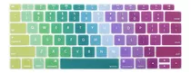 Protector De Teclado Colores Arcoiris Para Macbook Air 2018