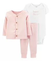 Carters Set 3 Piezas Body Cardigan Pantalon