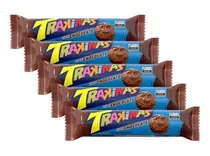 Biscoito Recheado Trakinas Chocolate 126g Kit C/5 Unidades 