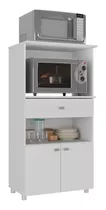 Armário Balcão Multimóveis Forno E Microondas Fg4060 Branco Cor Branco Premium