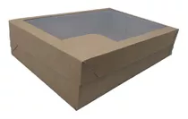 10 Caixas Com Visor Para Doces Ou Salgados Grande 31x21x7cm 