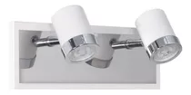 Aplique Pared 2 Luces Baño Pasillo Moderno Led Gu10 Vg