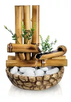 Fonte Bambu De Mesa Feng Shui Agua Cascata Decorativa 26cm Cor Marrom 110v/220v