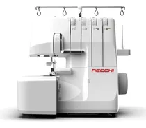 Máquina De Coser Overlock Necchi L234a Portable Blanca 220v