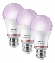 3 Lamparas Led Inteligente Philips Wifi Smart Color E27