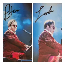Fotografias Autografadas Elton John Envelope Dedicatória