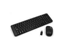 Kit Teclado E Mouse Wireless Logitech Mk220 Usb Sem Fio Pret