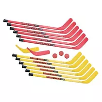 Juego De Hockey Elemental Rhino Stick (rojo/amarillo, 3...