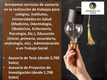 Asesoría De Tesis, Tesinas, Monografías, Apa, Turnitin