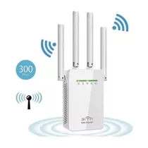 Repetidor Sinal Wi-fi Wireless N 300mbps 4 Antenas Sem Fio