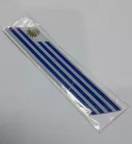 Calcos Banderines 3d Para Auto Bandera Uruguay 12cmx2.5cm