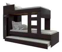 Cama Cucheta Triple Orlandi Wengue