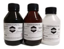 Kit Plus Para Cianotipos 250cm3 (a+b) +oxidante +pinceletas
