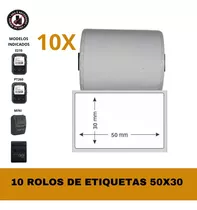Etiqueta 58x30 P/ Mini Impressora | E210 | Pt260 - 10 Rolos