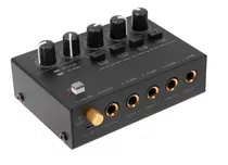 Mini Mixer Misturador De Audio Som 4 Canais Entrada P10 5vdc