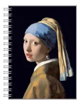 Cuaderno Tamaño A5 De Punto Cuadro Joven De La Perla Vermeer