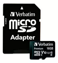 Verbatim Digital Card 44082 Micro Sdhc 16 Gb Class 10