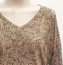 Remera Manga Larga Animal Print Ropa Mujer