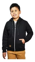 Campera Lisa Escolar Algodón Rustico Unisex Niños Sin Frisa