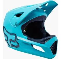 Casco Bicicleta Niño Rampage Celeste Fox