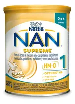 Nan Supreme 1 Fórmula Infantil X 400 Gr Sabor Natural