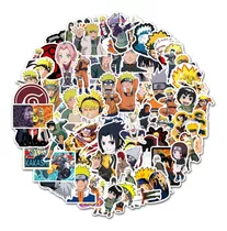 Set De 100 Pegotines Stickers De Naruto Anime Manga Vinilico