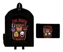 Combo Mochila Reforzada + Cartuchera Five Nights At Freddys2