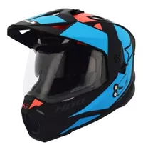 Casco Moto Hro Mx330 Multipropósito Con Sun Visor Skit