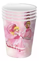 Pack 10 Vasos Cumpleaños Decoracion Princesa Peach Movie Bro