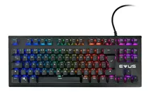 Teclado Mecânico Rgb Evus Tc-07b Earthquake Red Switch