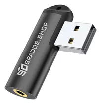 Adaptador Usb A Jack 3.5 Mm Para Audifonos Tarjeta De Sonido