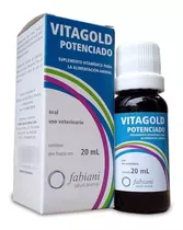 Vitagold Potenciado 20ml Suplemento Caes Gatos Pássaros