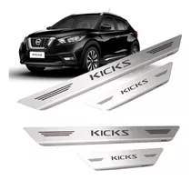 Soleira De Porta Em Aço Inox Escovado Nissan Kicks - Mult