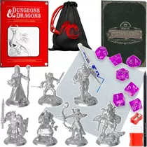 Kit Rpg Ded Dnd Miniatura Herói + Mapa Grid + Dados E Mt+