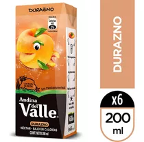 Andina Del Valle Nectar Durazno 200cc X 6 Cajitas